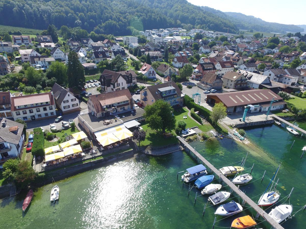 Hotel Pension Cafe Hasler Bodman-Ludwigshafen Bagian luar foto