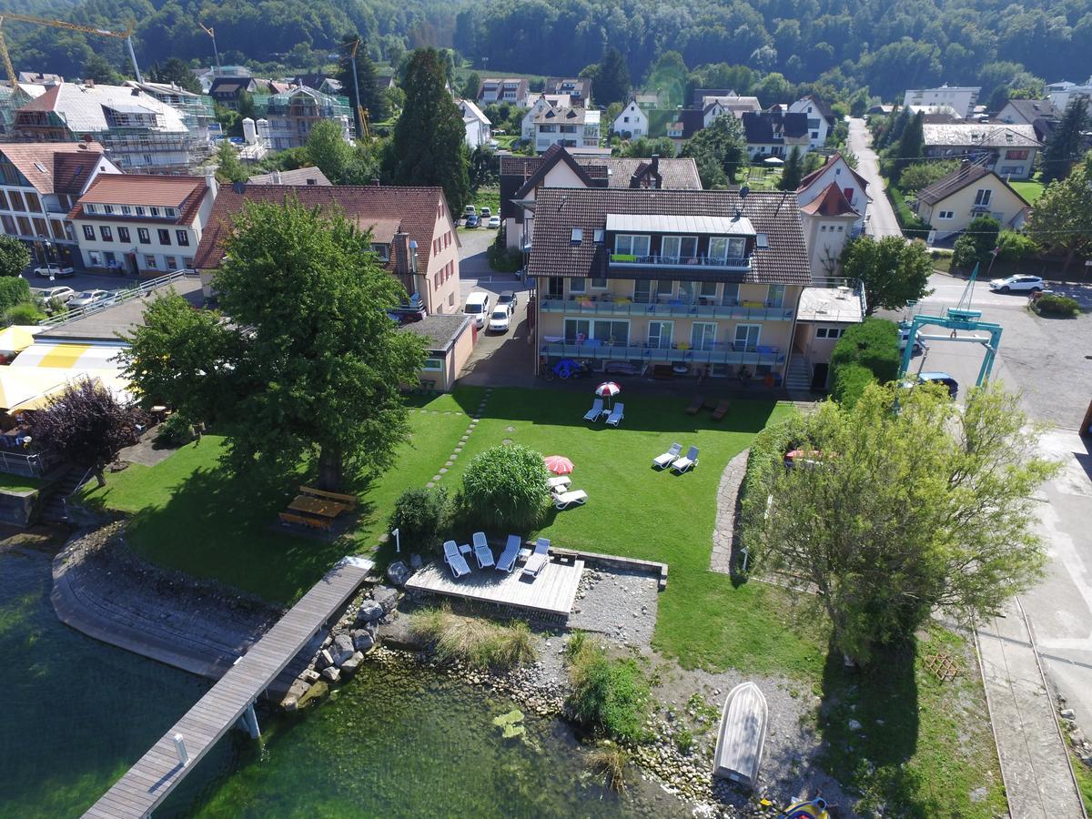 Hotel Pension Cafe Hasler Bodman-Ludwigshafen Bagian luar foto